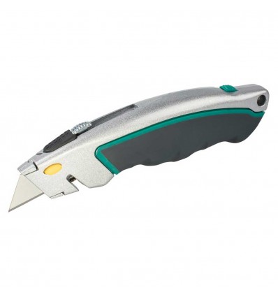 CUTTER PROFESIONAL CON CUCHILLA RETRACTIL (5 HOAS DE RECAMBIO) - WOLFCRAFT