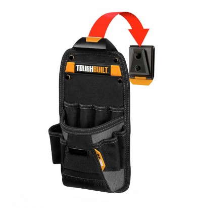 BOLSA PEQUEÑA CON CLIP PORTA FLEXOMETRO + SOPORTE MARTILLO (11 HUECOS) CON SISTEMA CLIPTECH - TOUGHBUILT