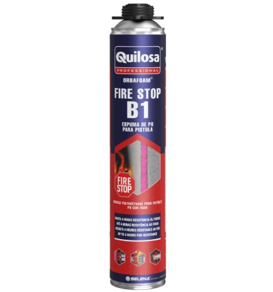 ESPUMA ORBAFOAM FIRE-STOP B1 ( APLICACION PISTOLA) - GRIS  750 ML- QUILOSA