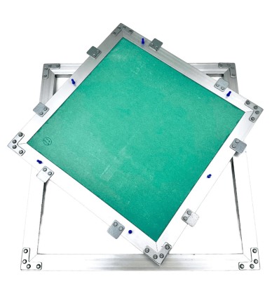 TRAMPILLA DE ALUMINIO + PLACA 12,5 MM DE 200 X 200 MM - MODELO EASY-VIS