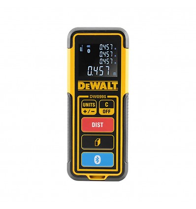 MEDIDOR LÁSER 30 METROS CON CONEXIÓN BLUETOOTH - DeWALT